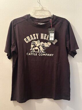 Idyllwind Crazy Heifer Short Sleeve Soft Cotton Boyfriend Graphic Tee NWT